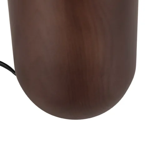 Lampe champignon blanche socle brun arrondi Ethan Chloé 38 cm — vue 5