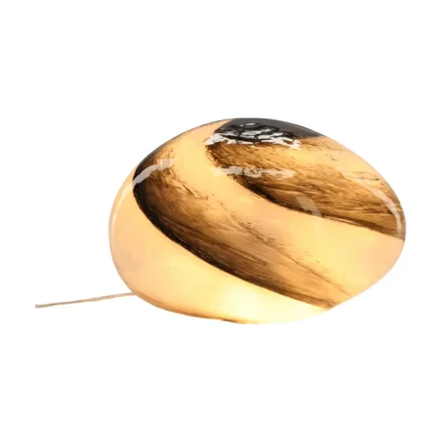 Lampe Nebula Ovale Beige & Brun Athezza — vue 2