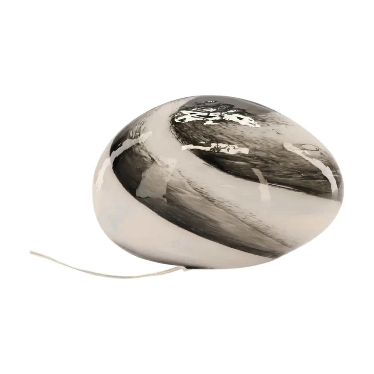 Lampe Nebula Ovale Beige & Brun Athezza