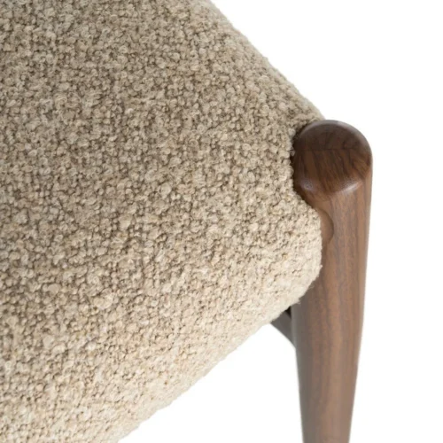 Lot 2 Chaises métal dossier similicuir marron et taupe Ixia 50 cm — vue 5