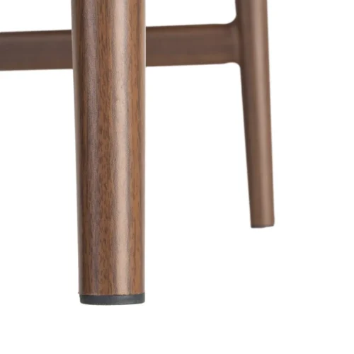 Lot 2 Chaises métal dossier similicuir marron et taupe Ixia 50 cm — vue 6