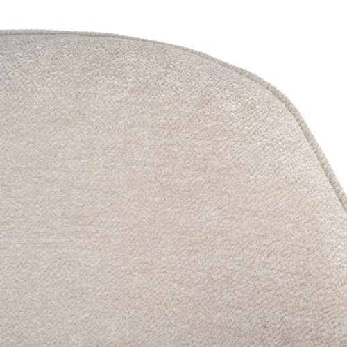 Lot 2 Chaises pivotantes tissu beige Ixia 60 cm — vue 3
