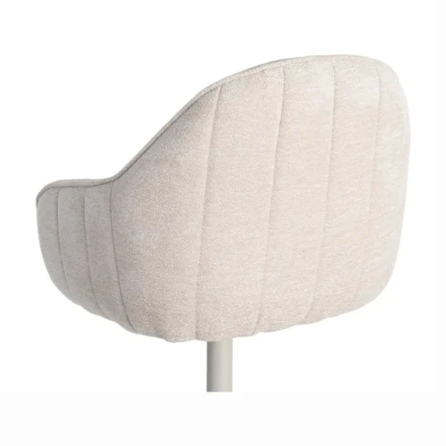 Lot 2 Chaises pivotantes tissu beige Ixia 60 cm — vue 9