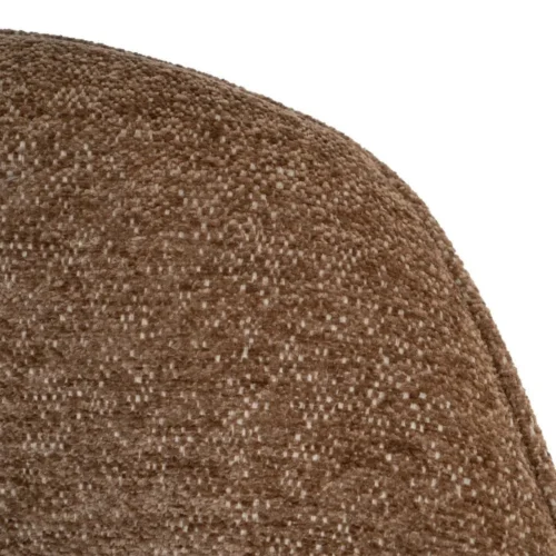 Lot 2 Chaises pivotantes tissu caramel Ixia 60 cm — vue 3