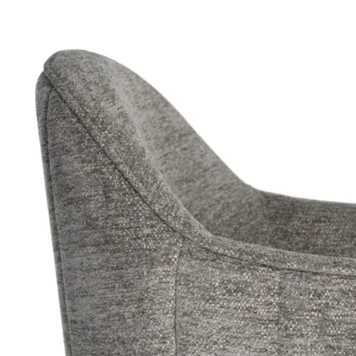 Lot 2 Chaises pivotantes tissu gris Ixia 60 cm — vue 2