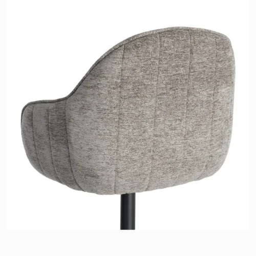 Lot 2 Chaises pivotantes tissu gris Ixia 60 cm — vue 9