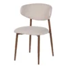 lot de 2 chaises tissu pietement fusele dossier ovale ethan chloe 1