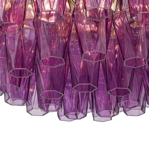 Lustre prismes de verre améthyste en couronne Ethan Chloé 70 cm — vue 3