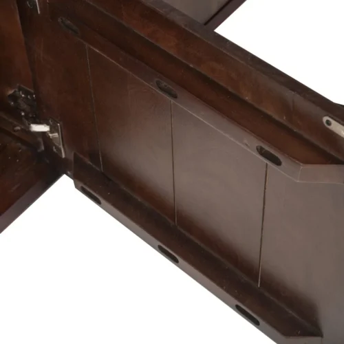 Meuble TV bois de mindi brun à grands arcs Ethan Chloé 210 cm — vue 9