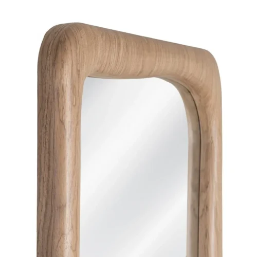 Miroir aux contours ondulés cadre effet bois Ixia 160 cm — vue 4