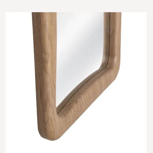 Miroir aux contours ondulés cadre effet bois Ixia 160 cm — vue 6