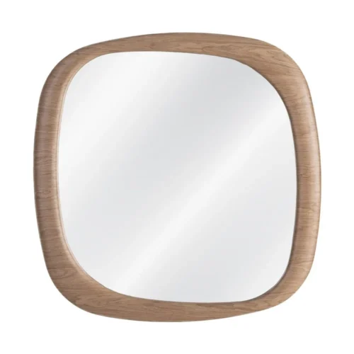 Décoration murale Miroir organique cadre effet bois Ixia 120 cm