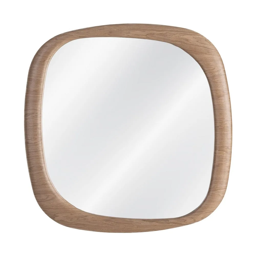 Miroir organique cadre effet bois Ixia 120 cm