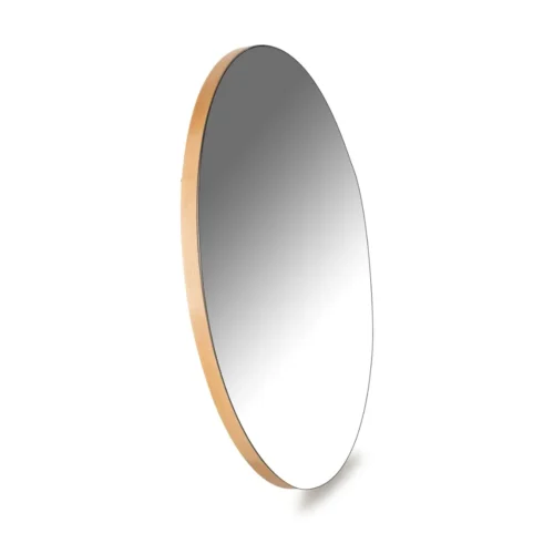 Miroir Rond Ofod Bordure Chêne Clair Athezza — vue 2
