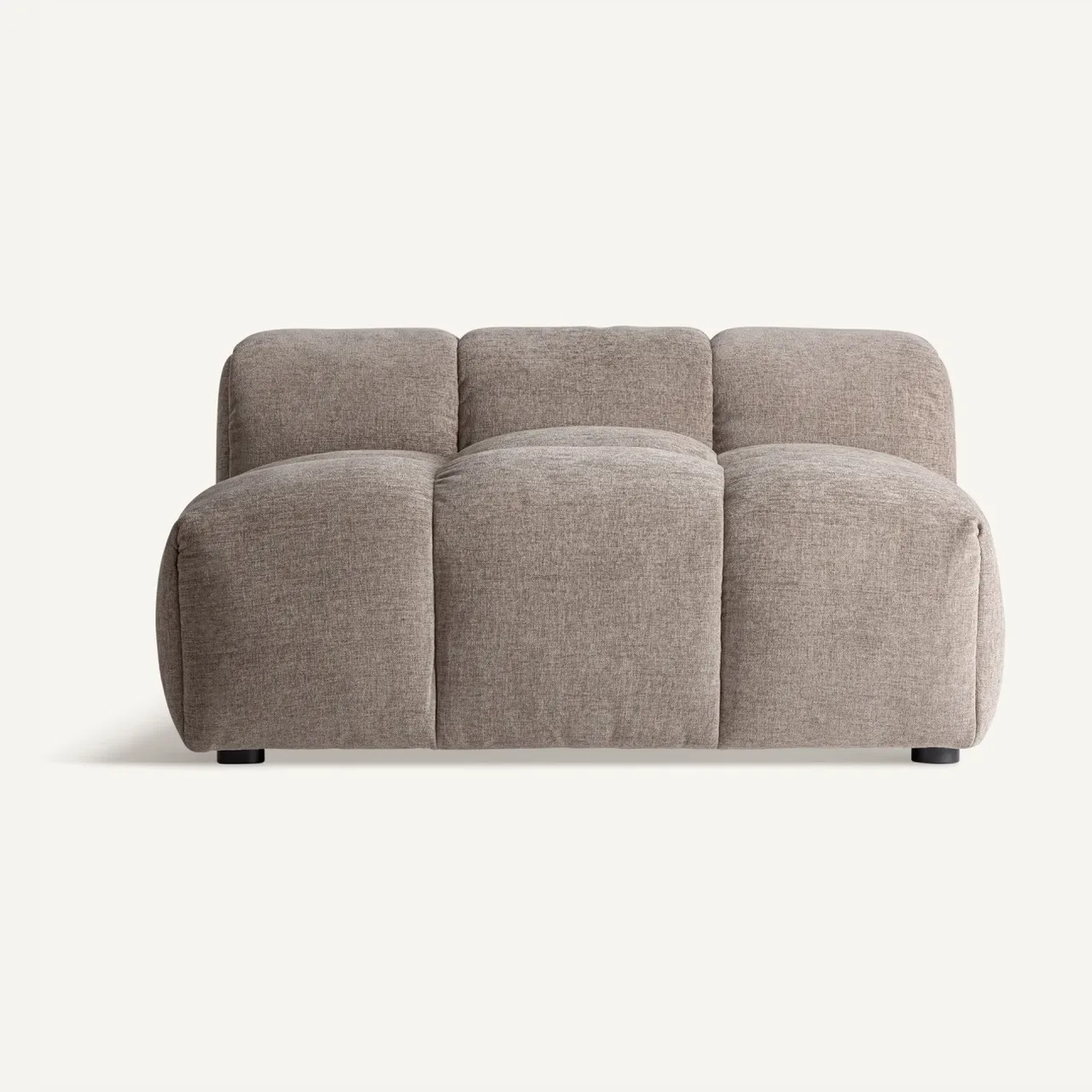 Module de canapé central brun clair 120 cm Vical Home