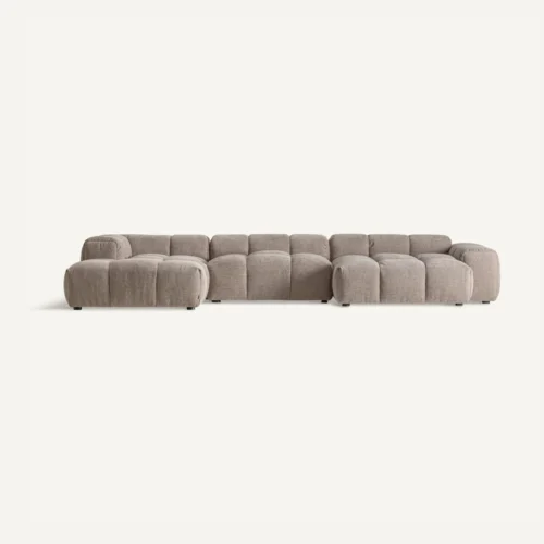 Module de canapé central brun clair 120 cm Vical Home — vue 6