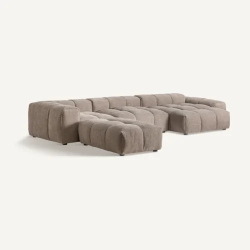 Module de canapé central brun clair 120 cm Vical Home — vue 8