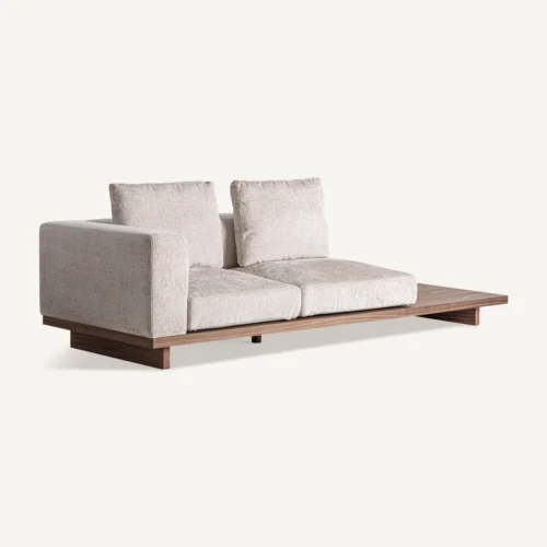 Module de canapé d'angle Metti taupe Vical Home — vue 2