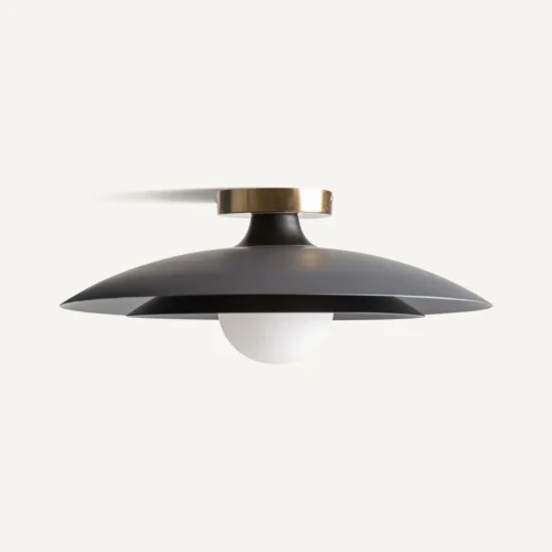 Plafonnier acier gris et bronze 45 cm Vical Home