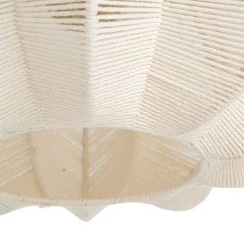 Plafonnier corde de papier blanc et naturel forme galbée Ixia 60 cm — vue 4