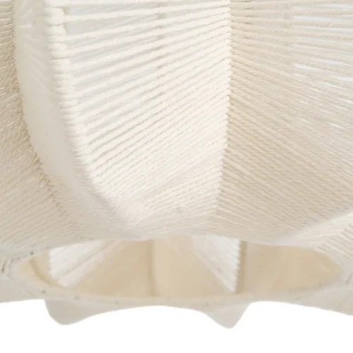 Plafonnier corde de papier blanc et naturel forme lanterne Ixia 60 cm — vue 4