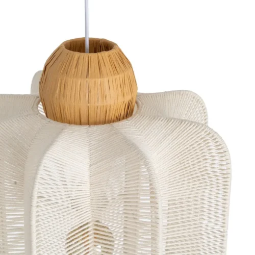 Plafonnier corde de papier blanc et naturel Ixia 45 cm — vue 3