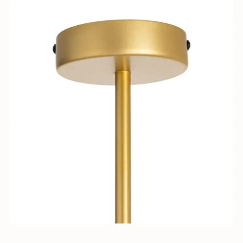 Plafonnier rond corde de papier naturelle et métal doré Ixia Ø 56 cm — vue 5