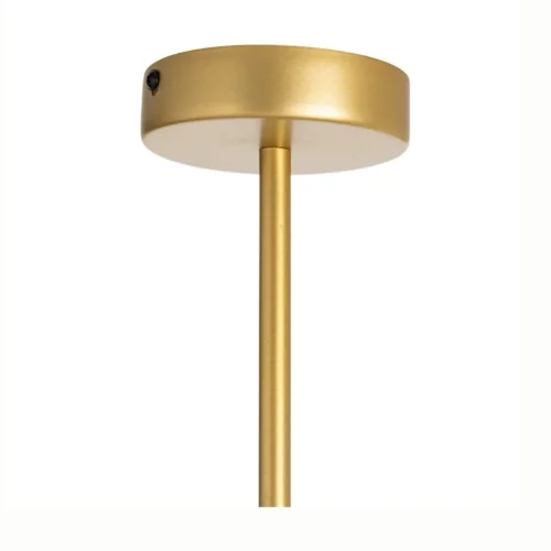 Plafonnier rond corde de papier naturelle et métal doré Ixia Ø 76 cm — vue 5
