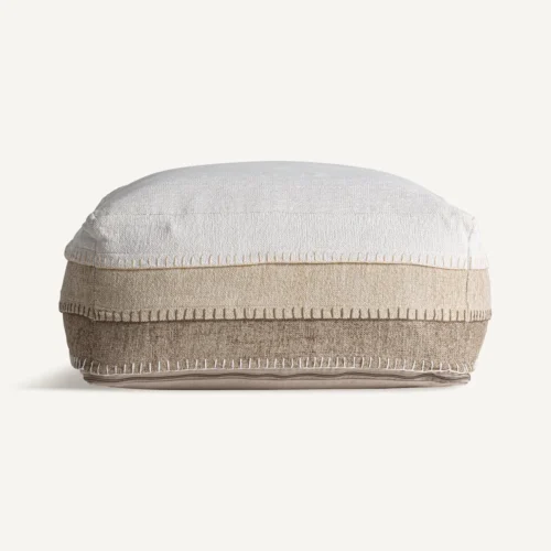 Pouf Luken coton tons neutres Vical Home