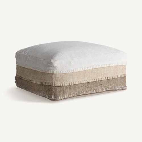 Pouf Luken coton tons neutres Vical Home — vue 2