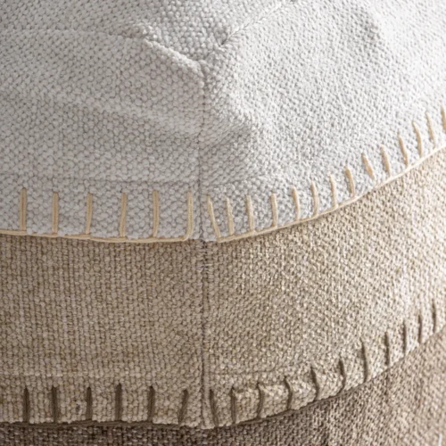 Pouf Luken coton tons neutres Vical Home — vue 3