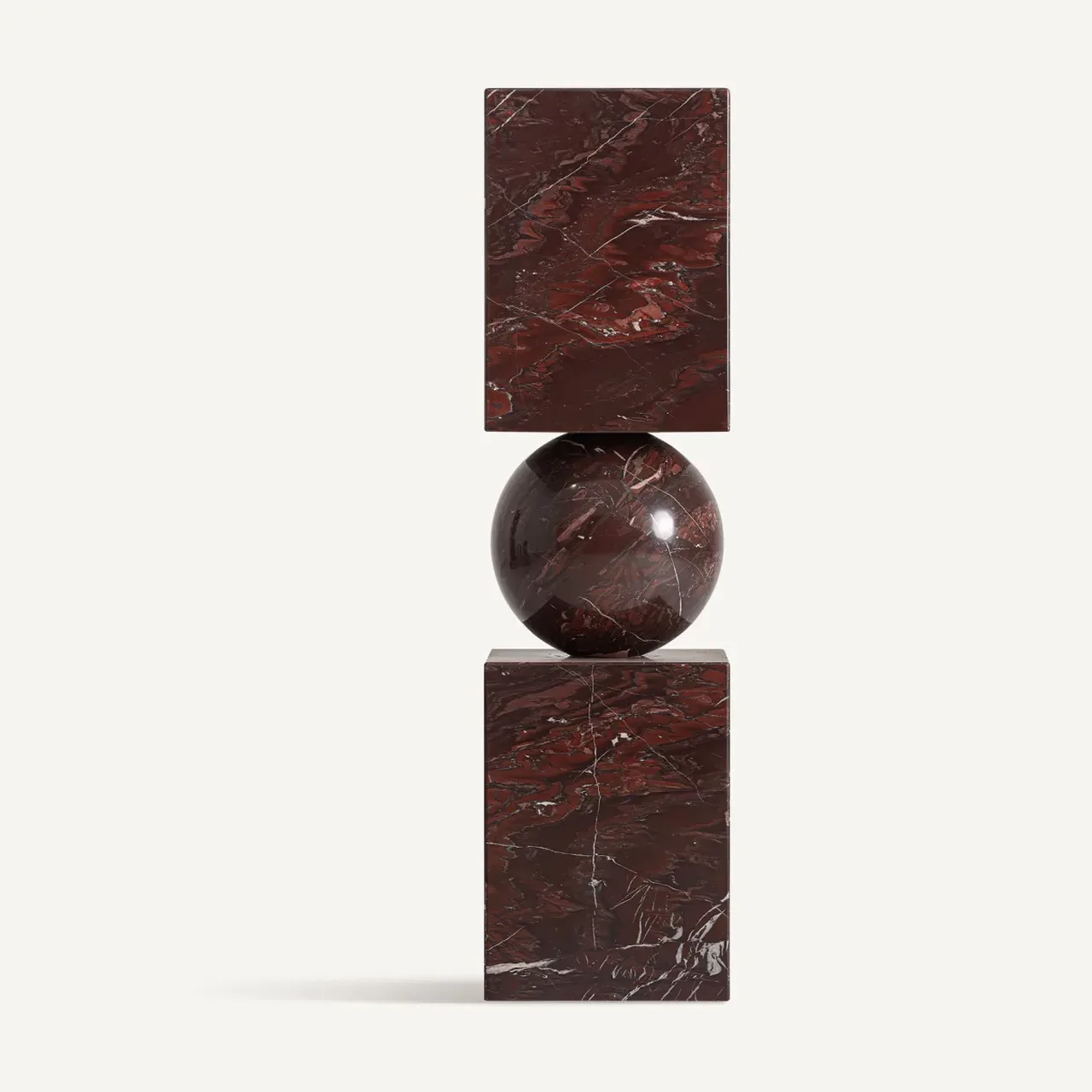 Sculpture marbre bordeaux 106 cm Vical Home