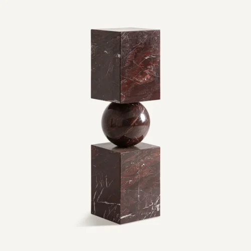 Sculpture marbre bordeaux 106 cm Vical Home — vue 2