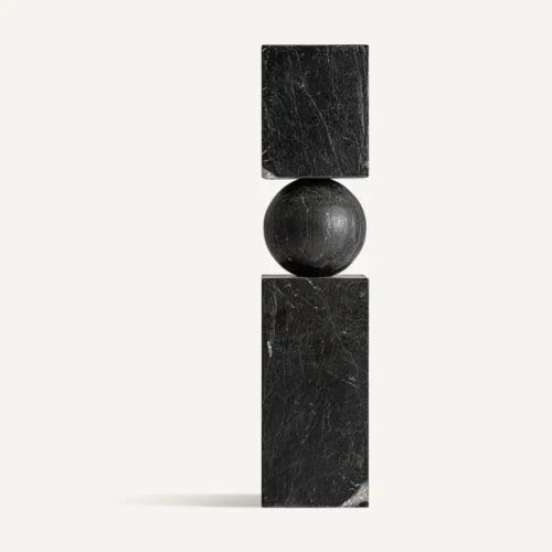 Statue et sculpture Sculpture marbre noir 123 cm Vical Home