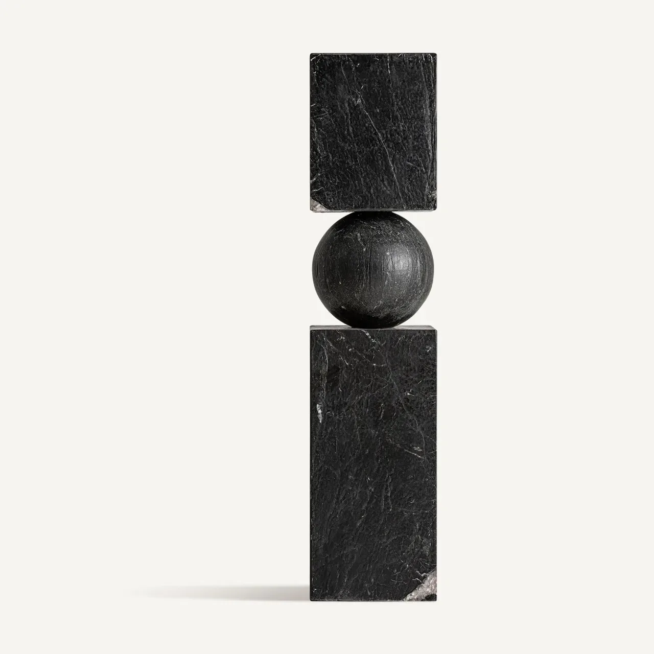 Sculpture marbre noir 123 cm Vical Home