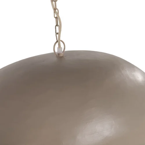 Suspension allongée en papier mâché taupe forme galet Ethan Chloé 72 cm — vue 4