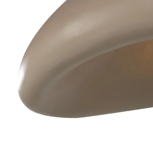 Suspension allongée en papier mâché taupe forme galet Ethan Chloé 72 cm — vue 5