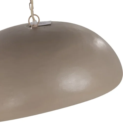 Suspension allongée en papier mâché taupe forme galet Ethan Chloé 72 cm — vue 7