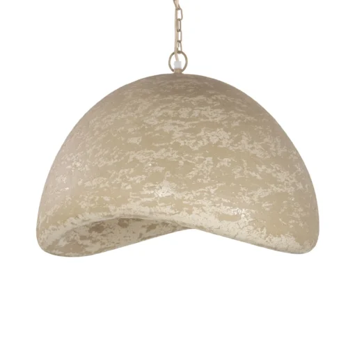 Lustres et suspensions Ethan Chloé Suspension en papier mâché beige forme organique Ethan Chloé 60 cm
