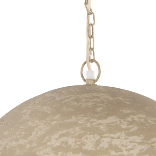 Suspension en papier mâché beige forme organique Ethan Chloé 60 cm — vue 3