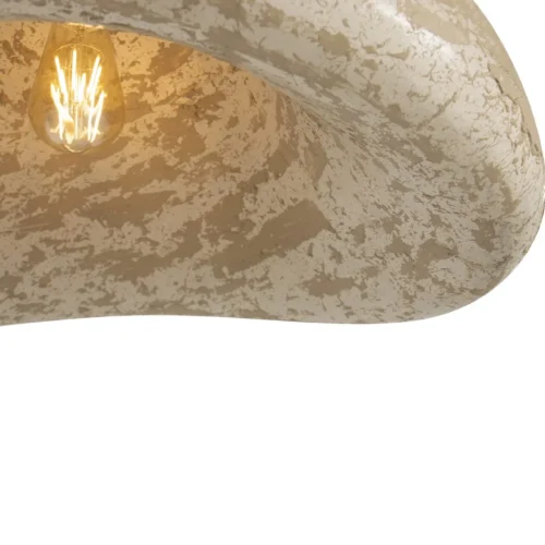 Suspension en papier mâché beige forme organique Ethan Chloé 60 cm — vue 5