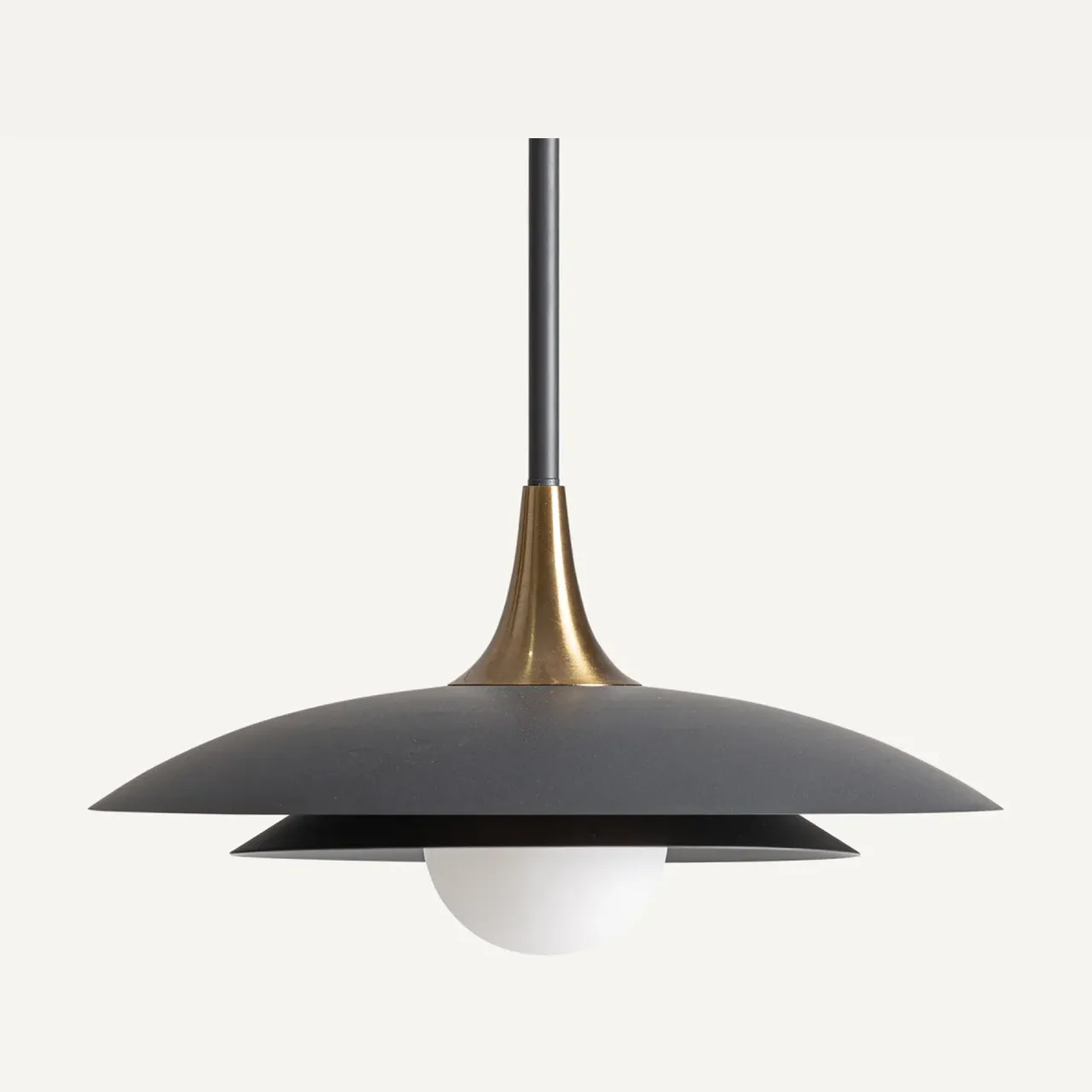 Suspension Kinjie acier gris et bronze Vical Home