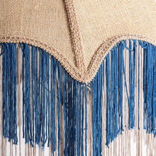 Suspension Sakhsa jute beige et bleu Vical Home — vue 3