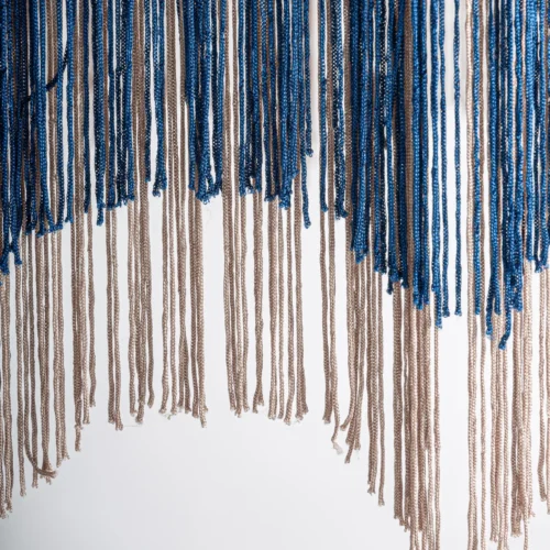 Suspension Sakhsa jute beige et bleu Vical Home — vue 5