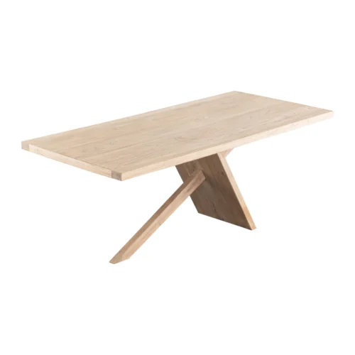 Tables à manger Ethan Chloé Table à manger orme recyclé Amala piétement en croix Ethan Chloé 200 cm
