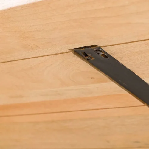Table à manger ovale bois de manguier Myra 240 cm piétements cannelés Ethan Chloé — vue 10