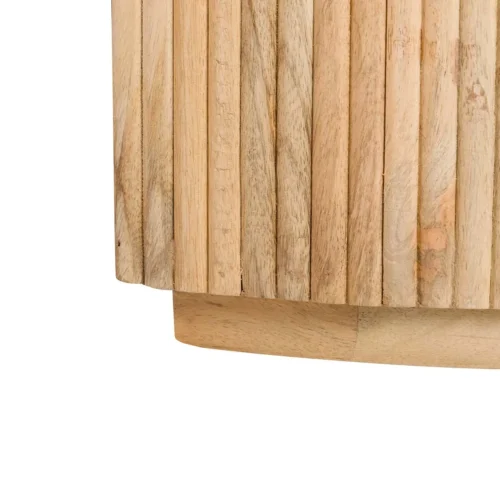 Table à manger ovale bois de manguier Myra 240 cm piétements cannelés Ethan Chloé — vue 17