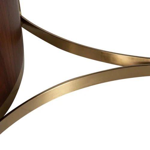Table à manger pierre grise Celaya piétement doré Ethan Chloé 240 cm — vue 9