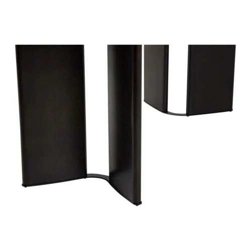 Table à manger pierre noire veinée Burnaby piétement chêne Ethan Chloé 180 cm — vue 8