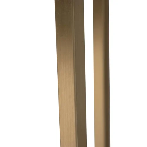 Table à manger plateau noir mat Calcis piétement doré Ethan Chloé 180 cm — vue 13